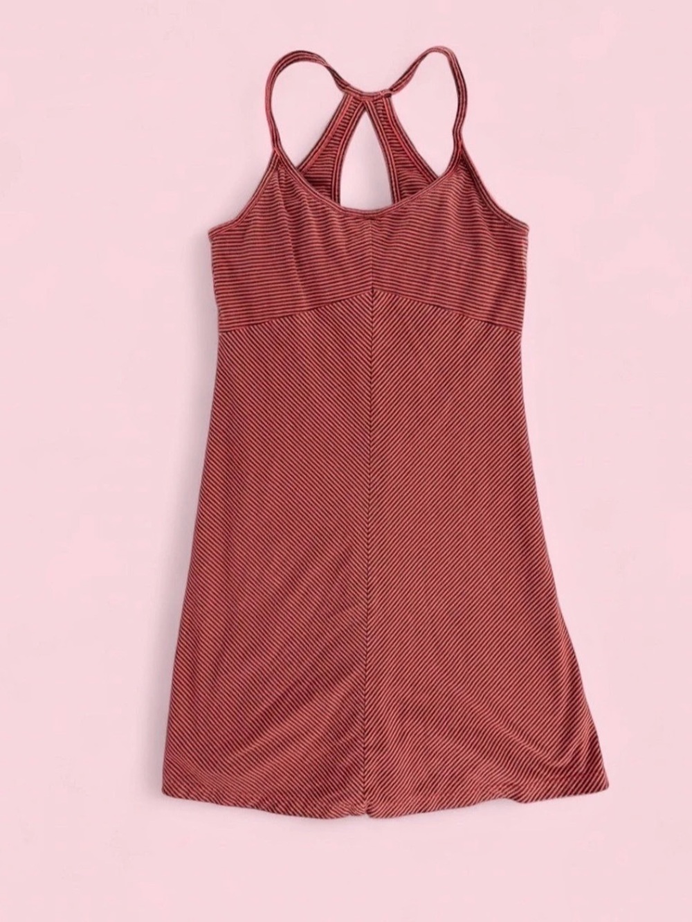 Patagonia Striped Strappy Back Athletic Dress Built-In Bra Size XS